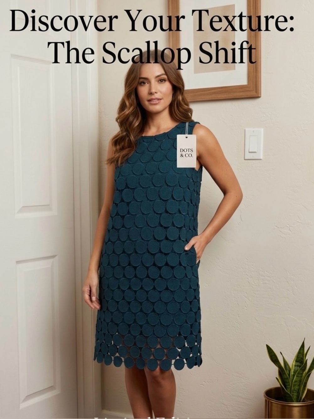 Chic Blue Circle Pattern Maxi Dress